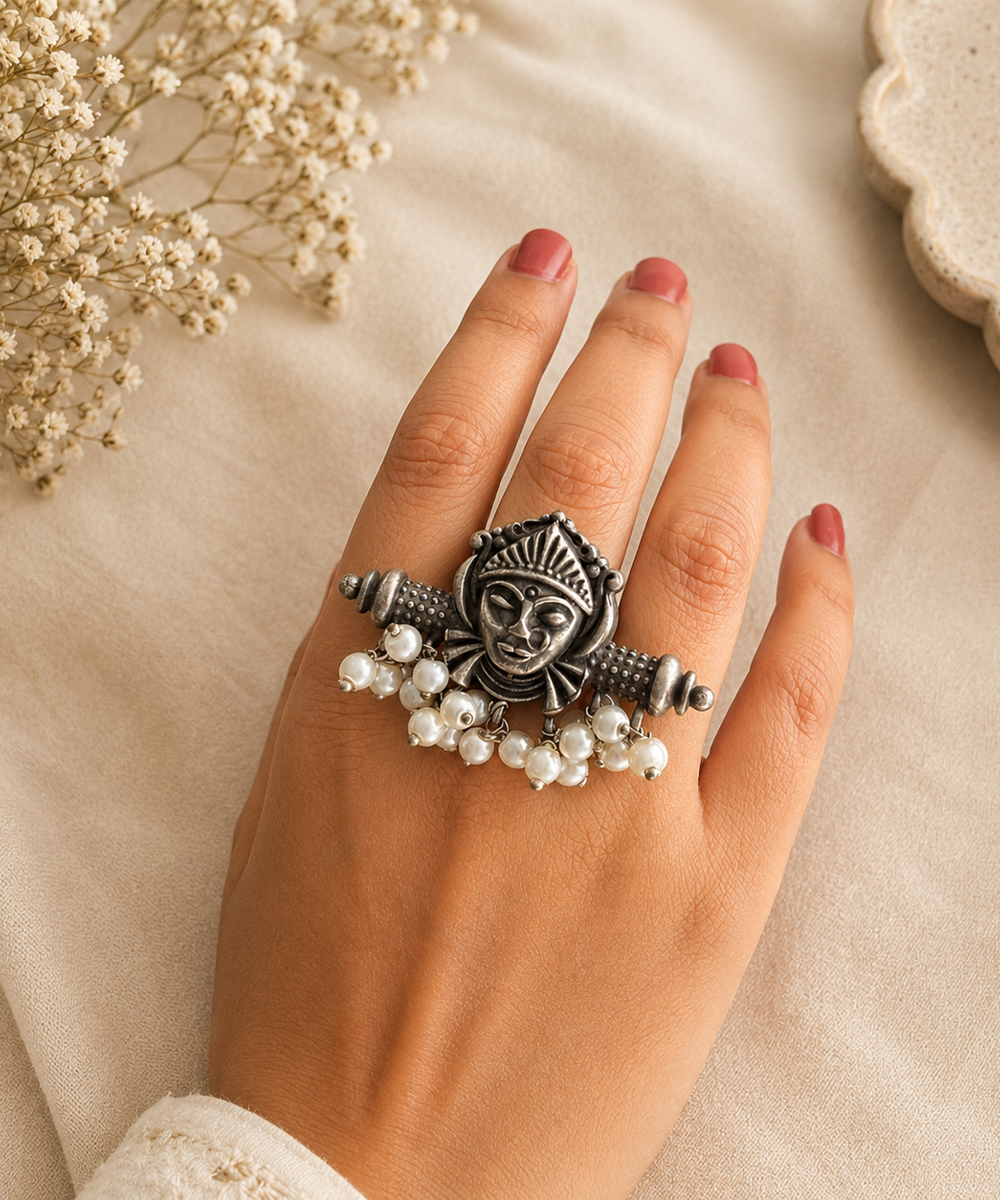Pearl Goddess Ring