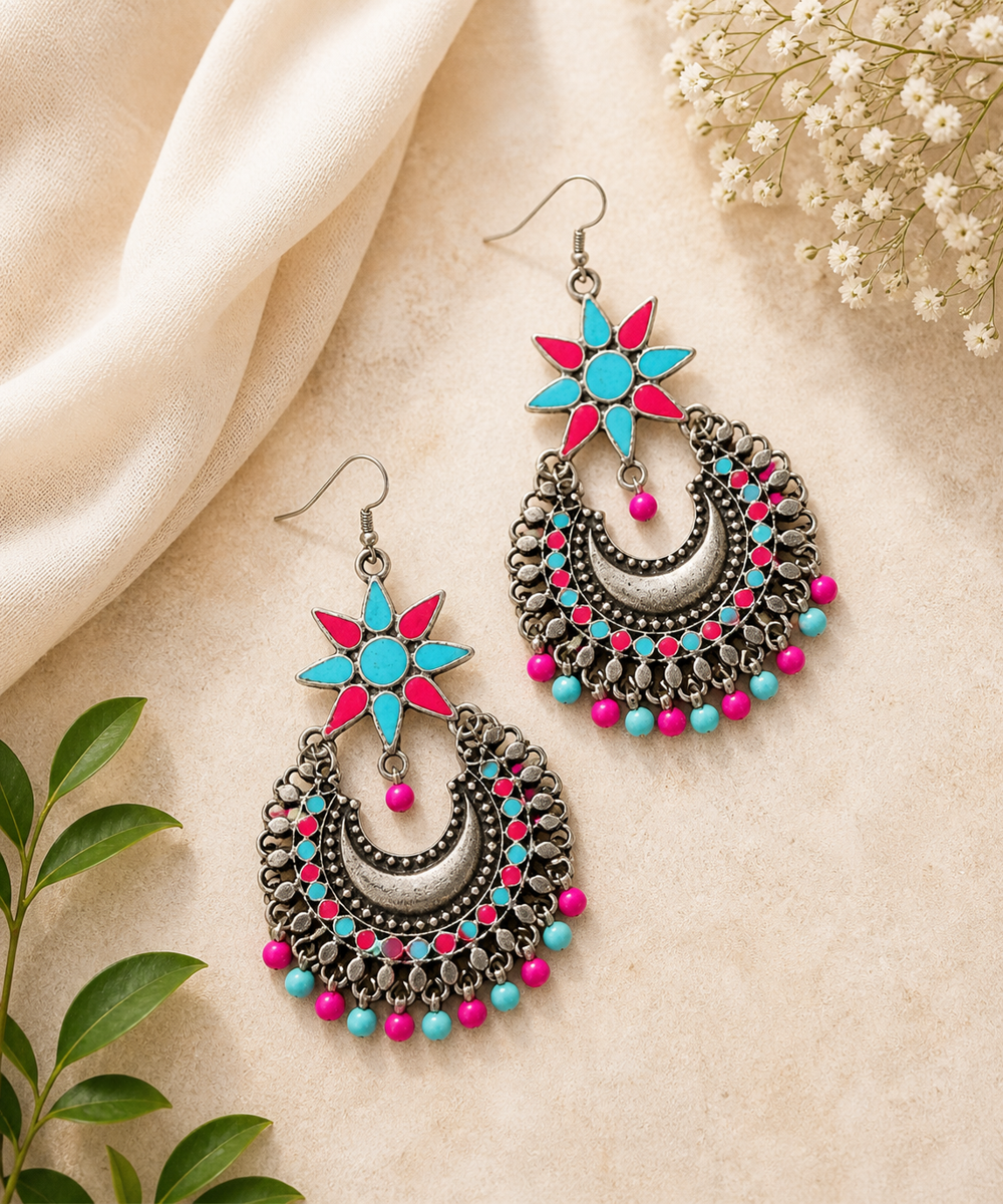 blue pink chandbalis