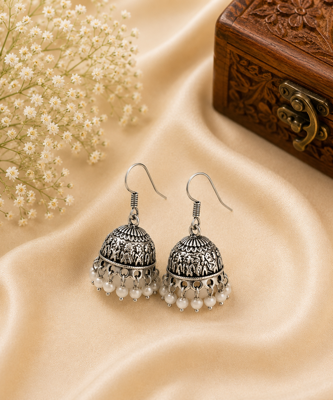 Moti Noor Jhumkas