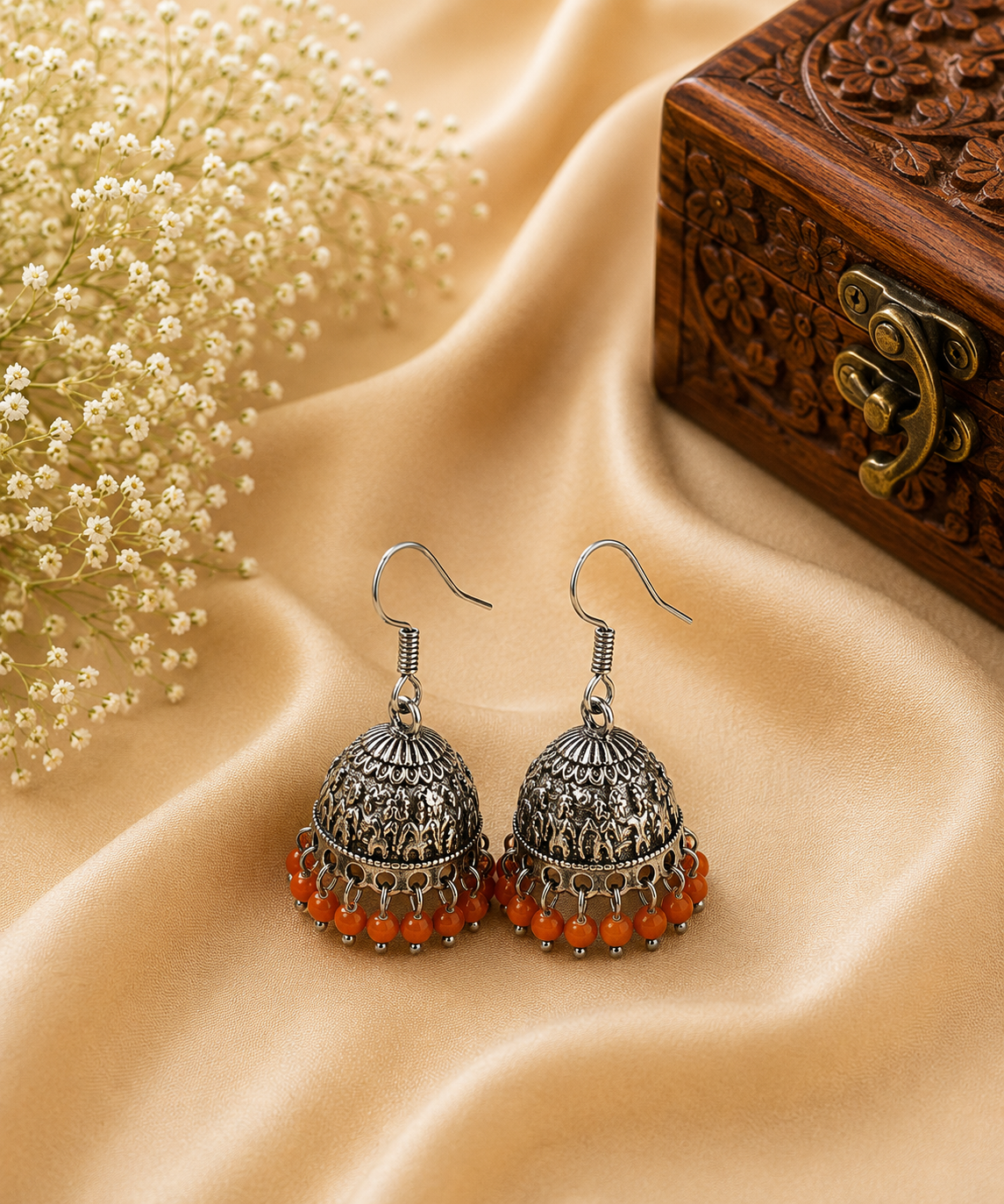 Kesari Noor Jhumkas