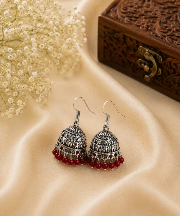 Ruby Heritage Jhumkas