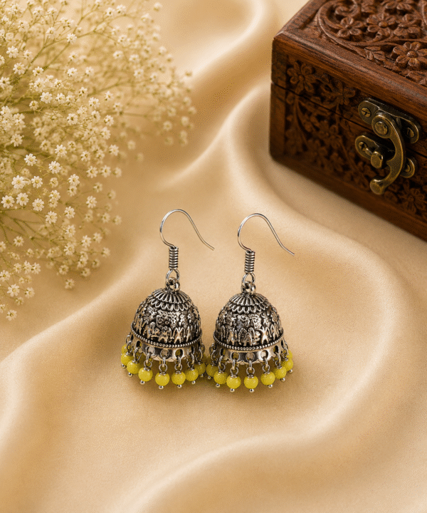 Sunlit Citrine Jhumkas