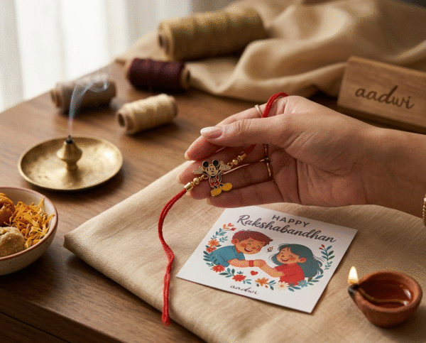 Red Mickey Mouse Rakhi