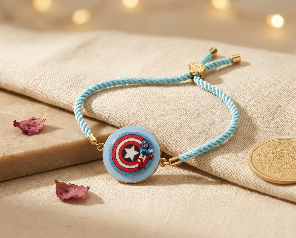 Captain America Spinner Rakhi