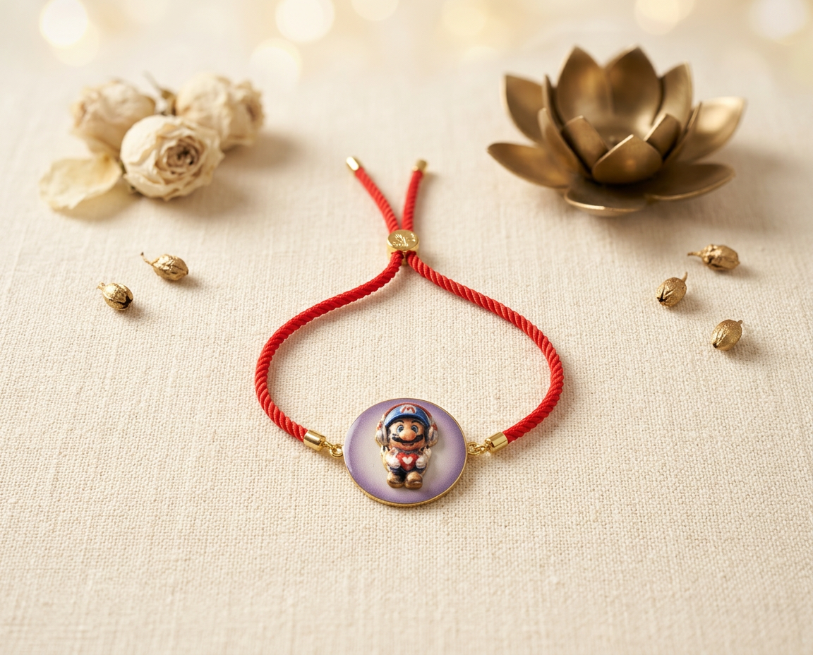 Super Mario Spinner Rakhi