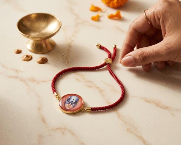 Captain America Mask Spinner Rakhi