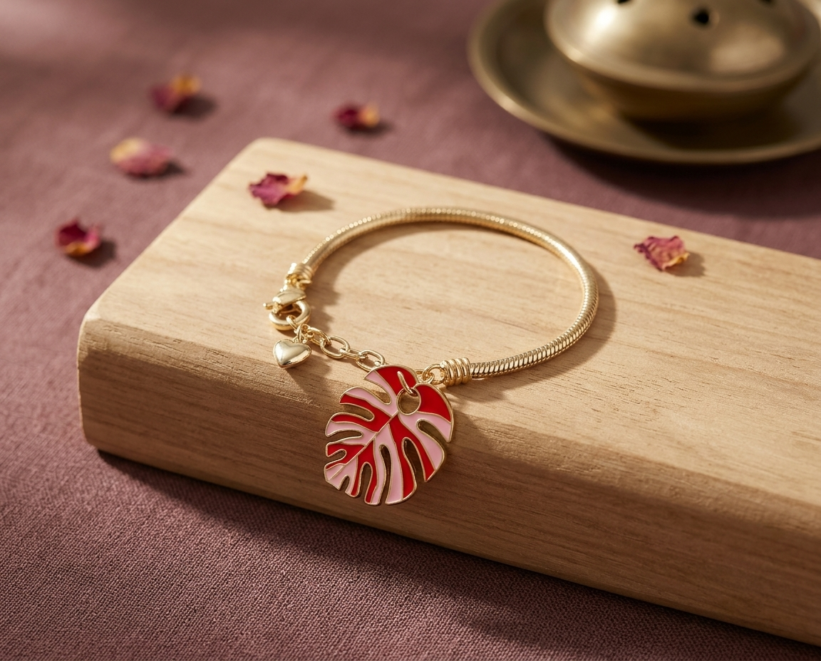 Palm Whisper Rakhi Bracelet